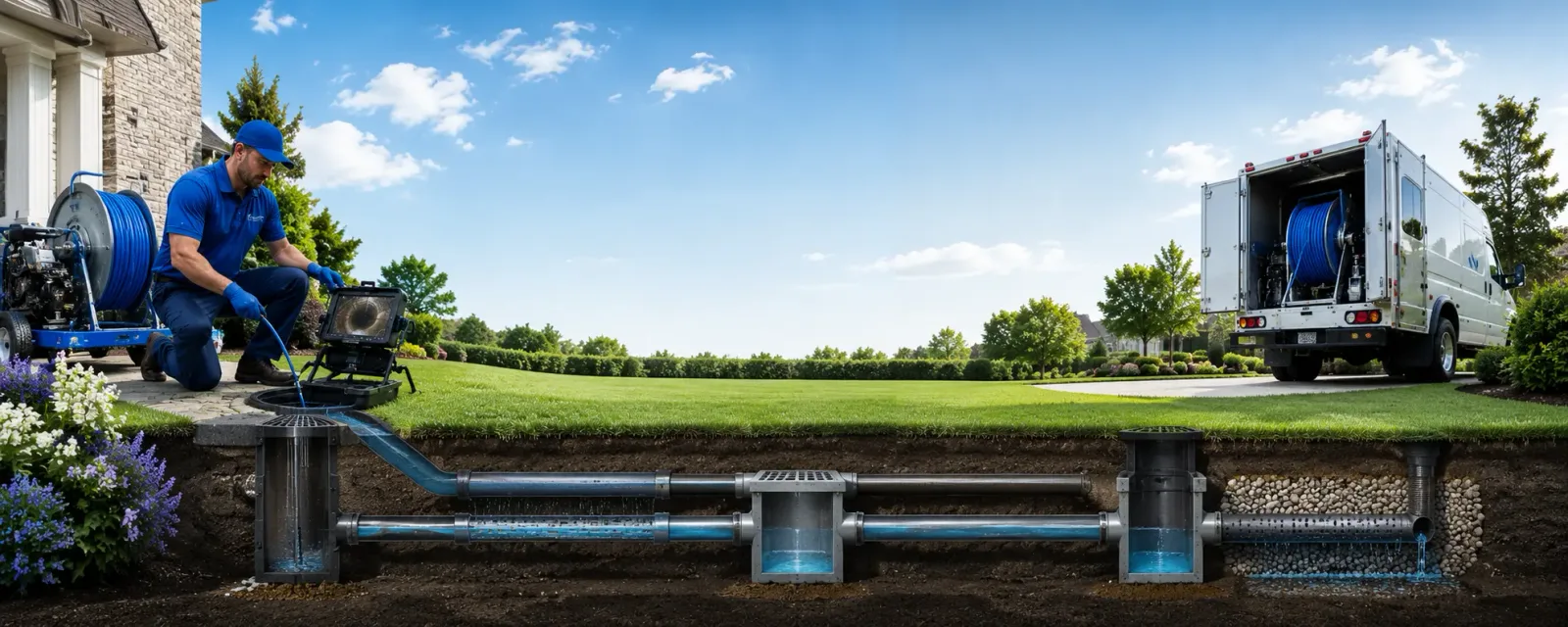 Outdoor drain cleaning information for Eldena, IL